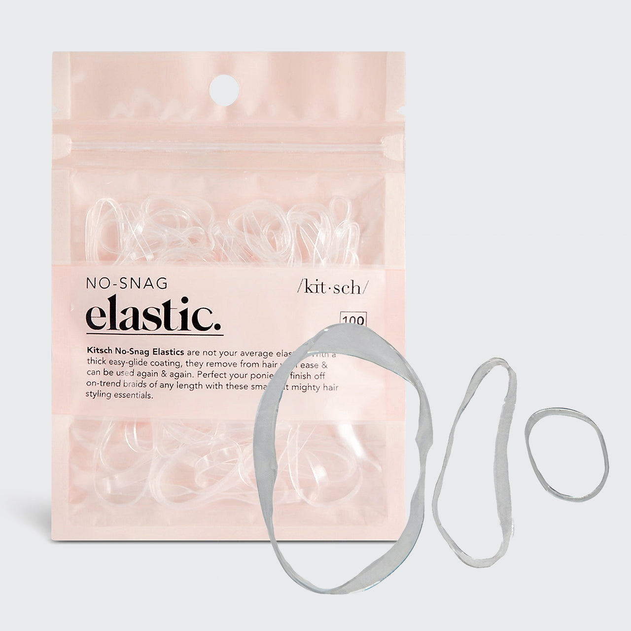 KITSCH No-Snag Elastic 100pc (Clear)