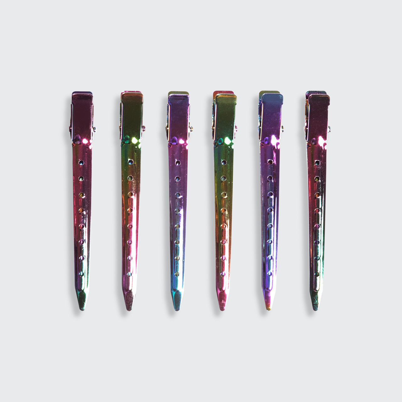 KITSCH Styling Hair Clips 6pc (Iridescent)