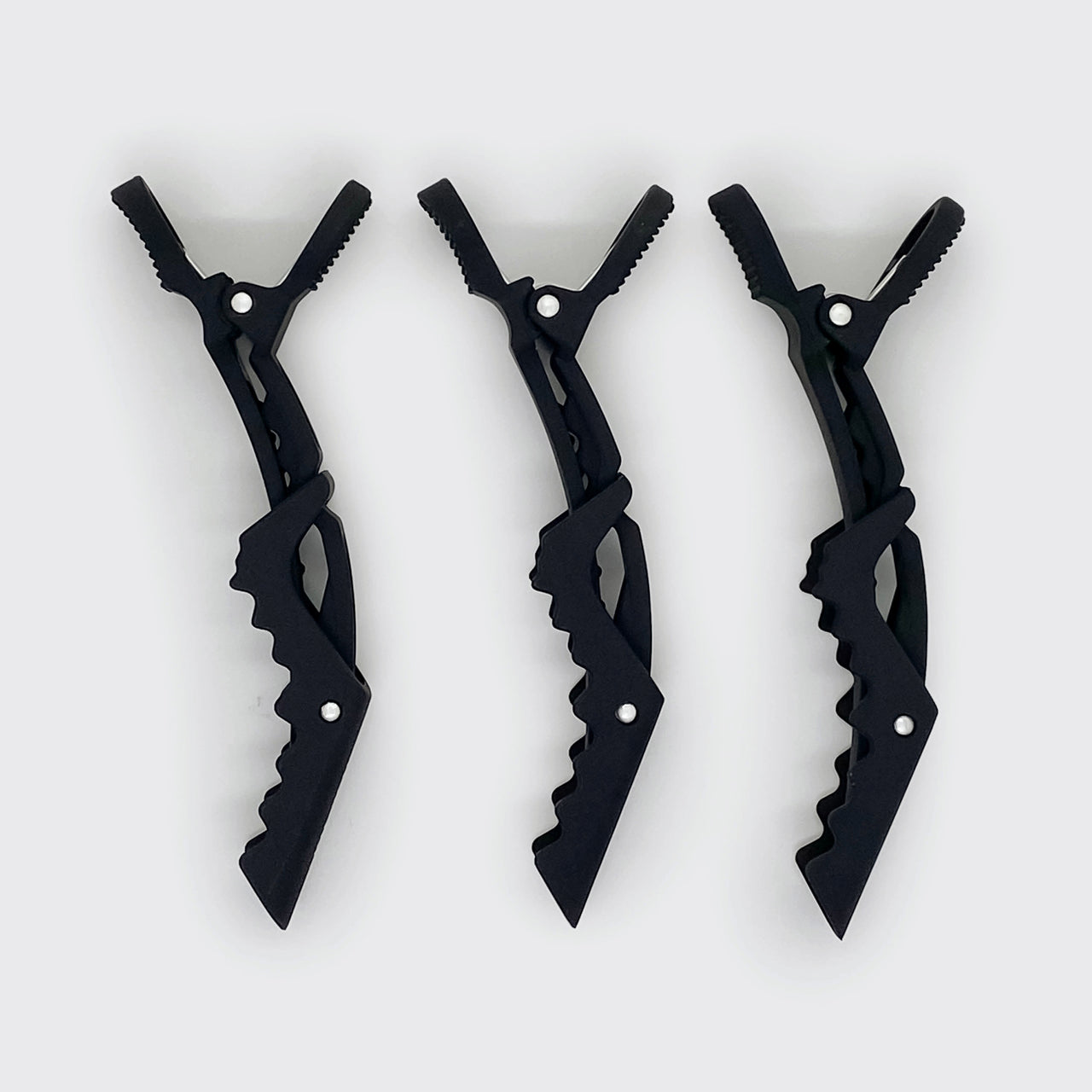 KITSCH No Slip Crocodile Clip 3pc - Black
