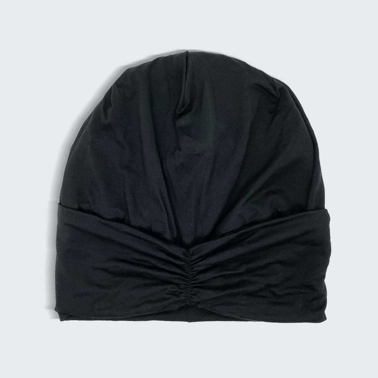 KITSCH Sleep Turban/Beanie with Satin lining - Black