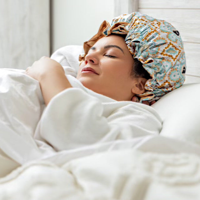 Bounce Curl Reversible Satin Hair Bonnet - MANEPRINT
