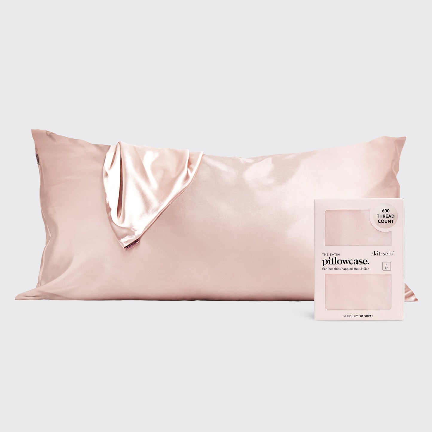 KITSCH King Pillowcase - Blush
