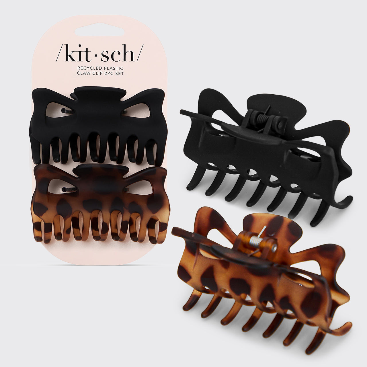KITSCH Eco-Friendly Large Claw Clip - Black
