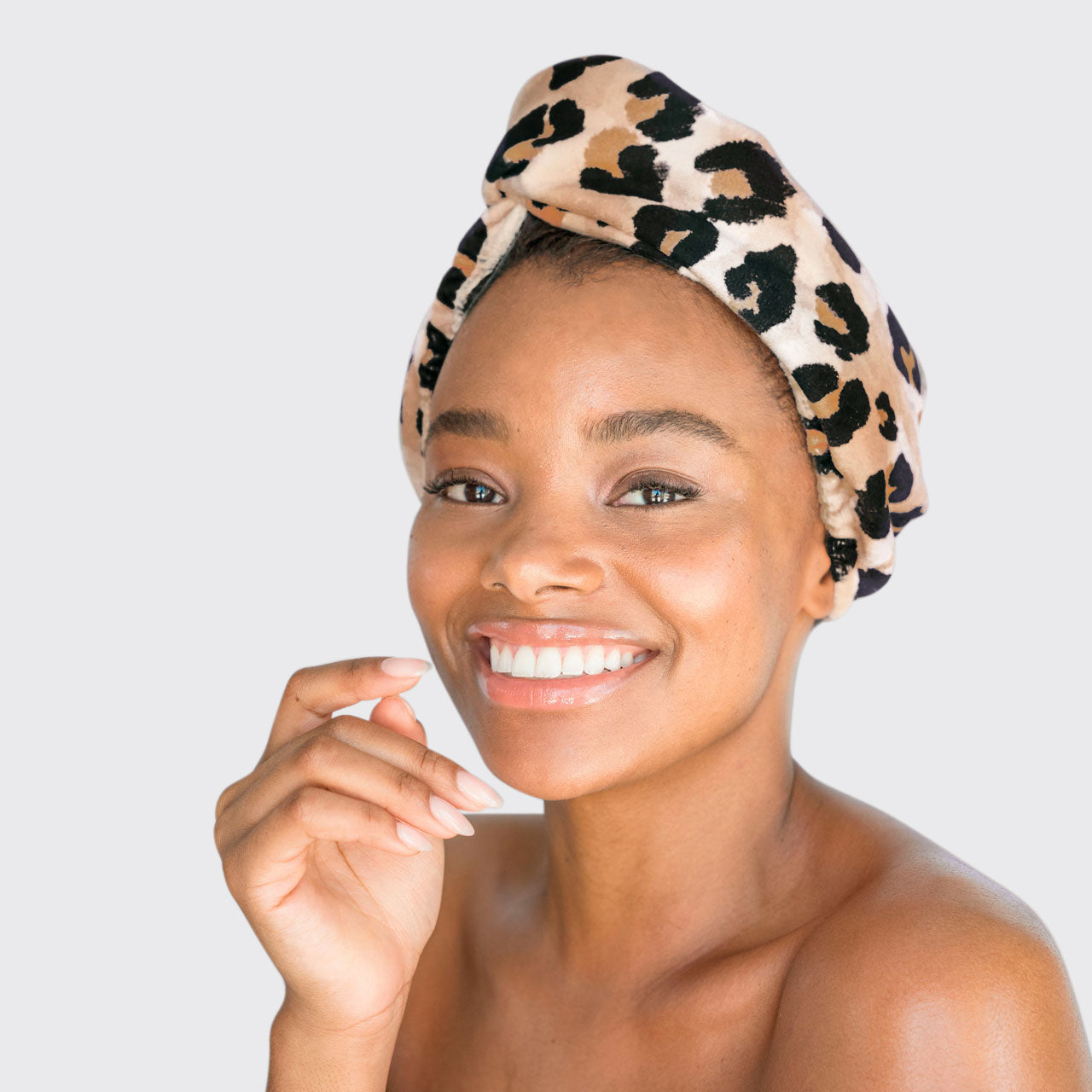 KITSCH Microfiber Hair Towel in Leopard