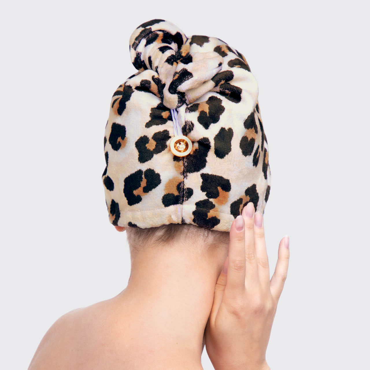 KITSCH Microfiber Hair Towel in Leopard
