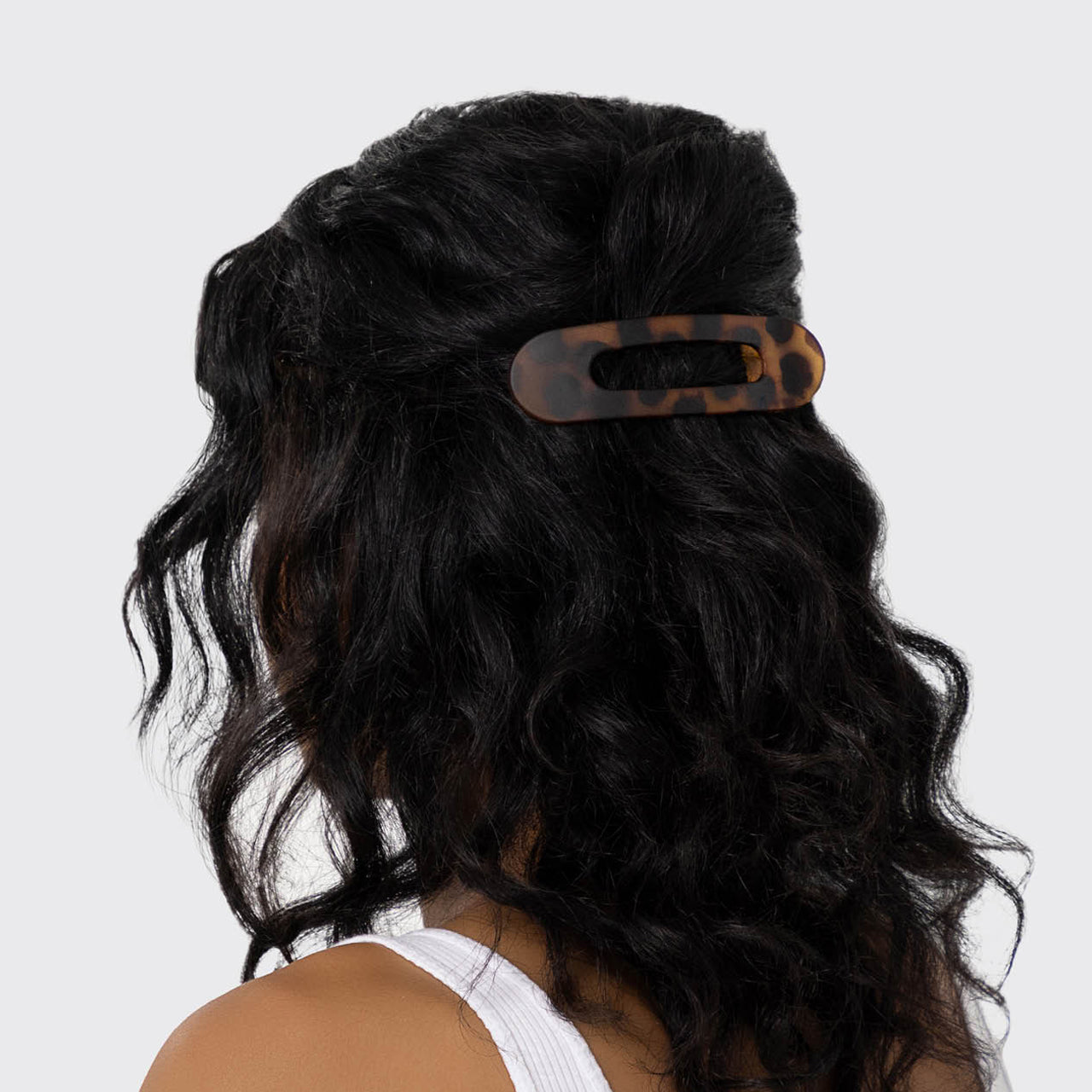 KITSCH Flat Lay Claw Clip 2pc - Black & Tort