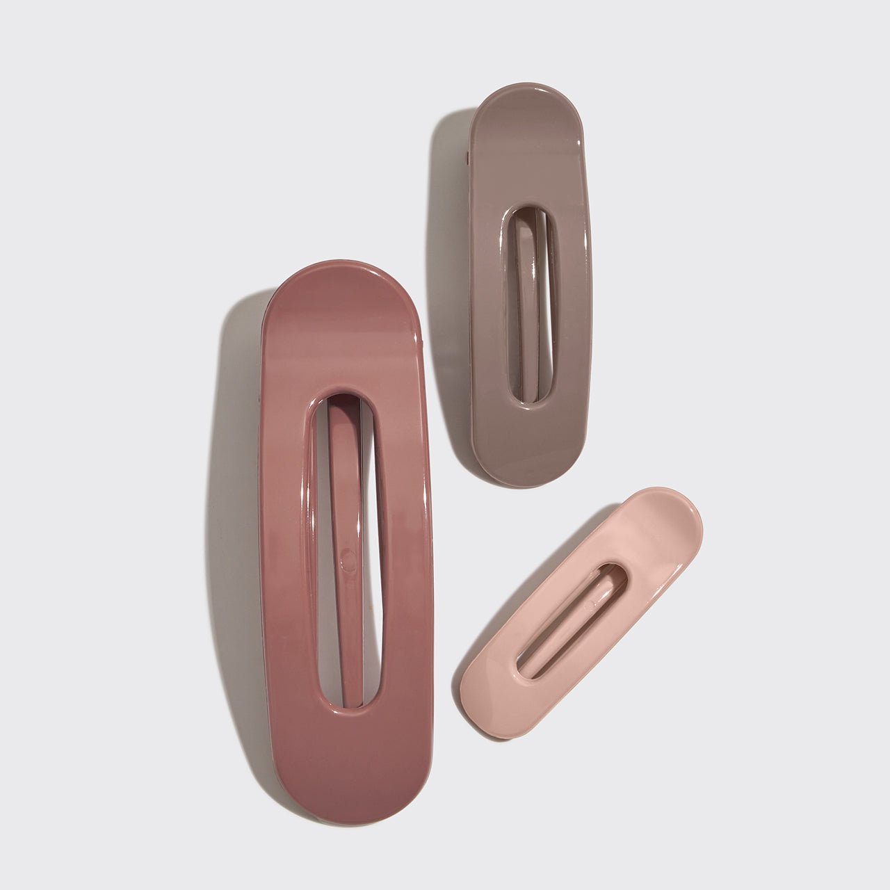 KITSCH Flat Lay Claw Clip 3pc Flat- Terracotta