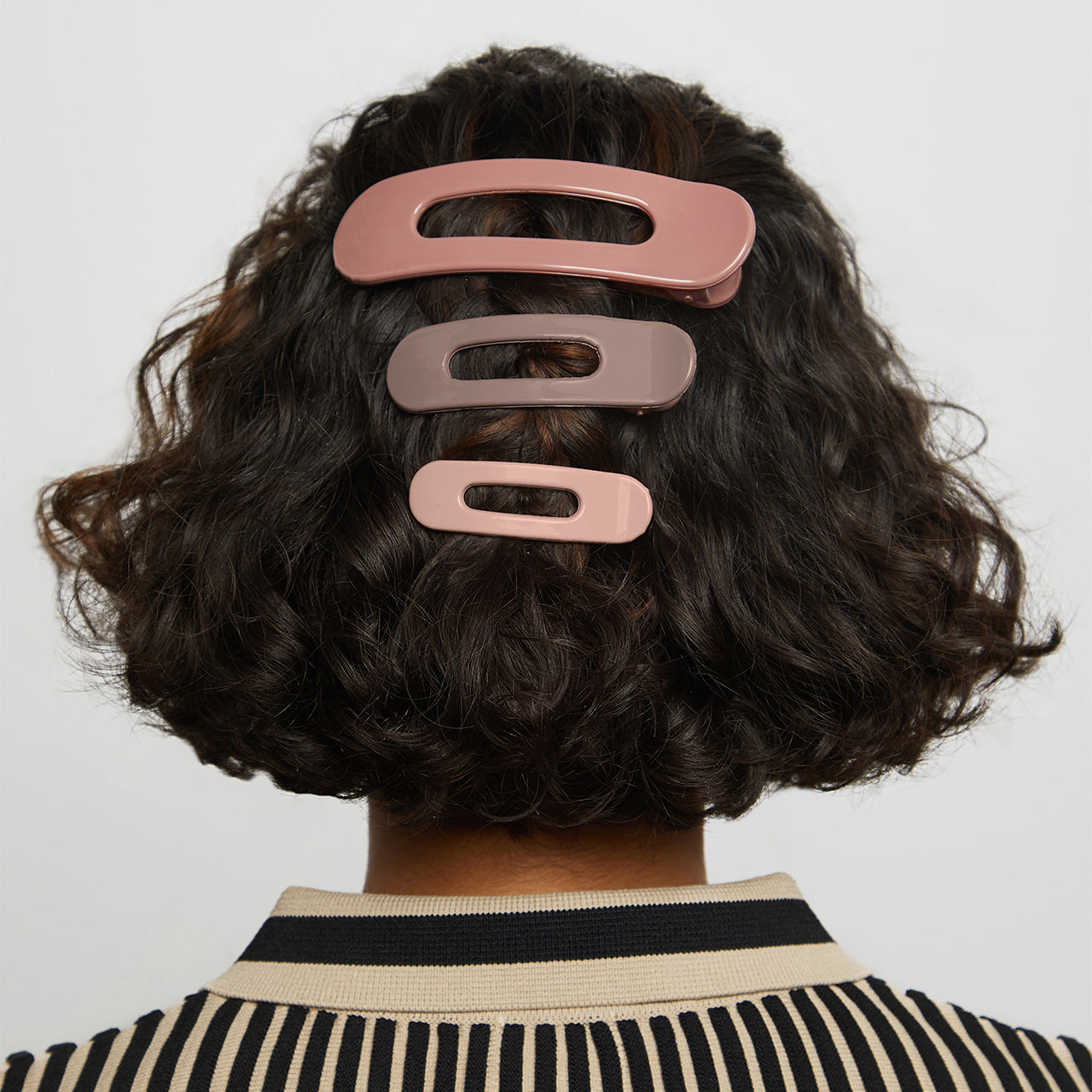KITSCH Flat Lay Claw Clip 3pc Flat- Terracotta