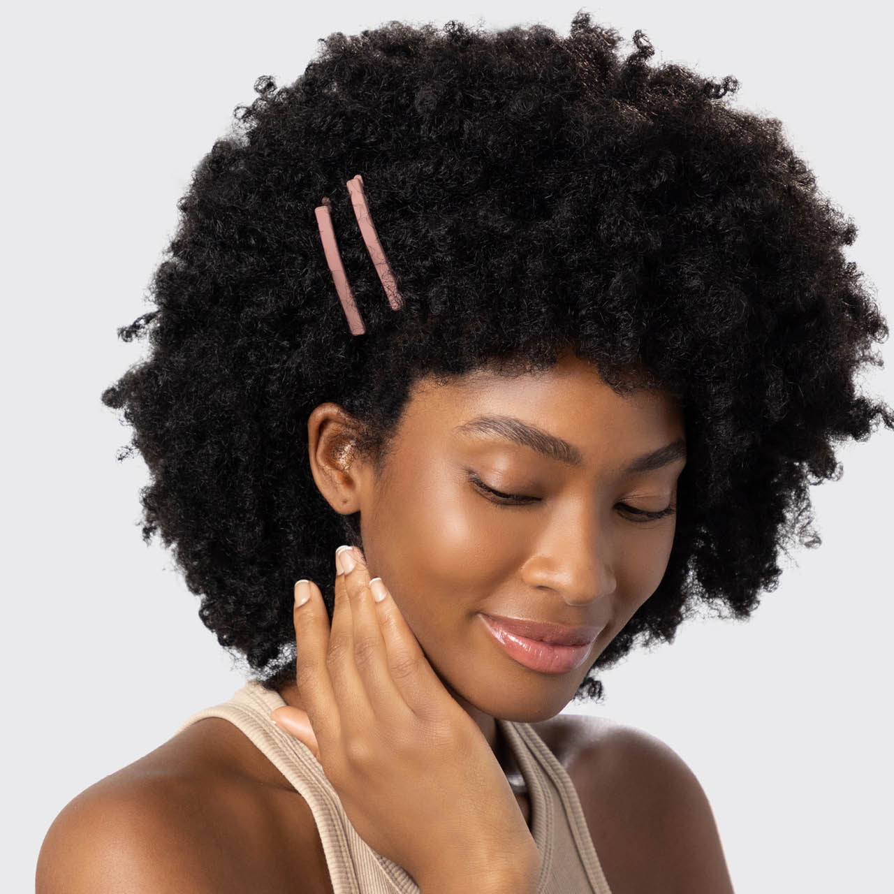 KITSCH Enamel Bobby Pins 6pcs- Terracotta