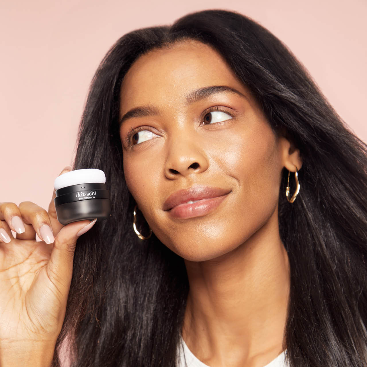 KITSCH Volumizing Rice Protein Dry Shampoo Puff - Dark