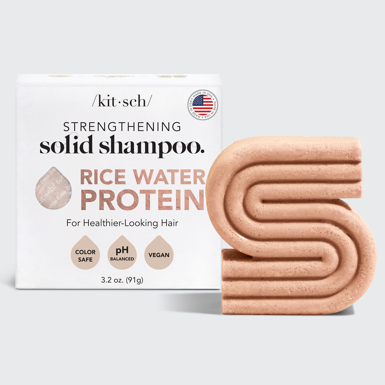KITSCH Rice Water Shampoo Bar for Hair Growth