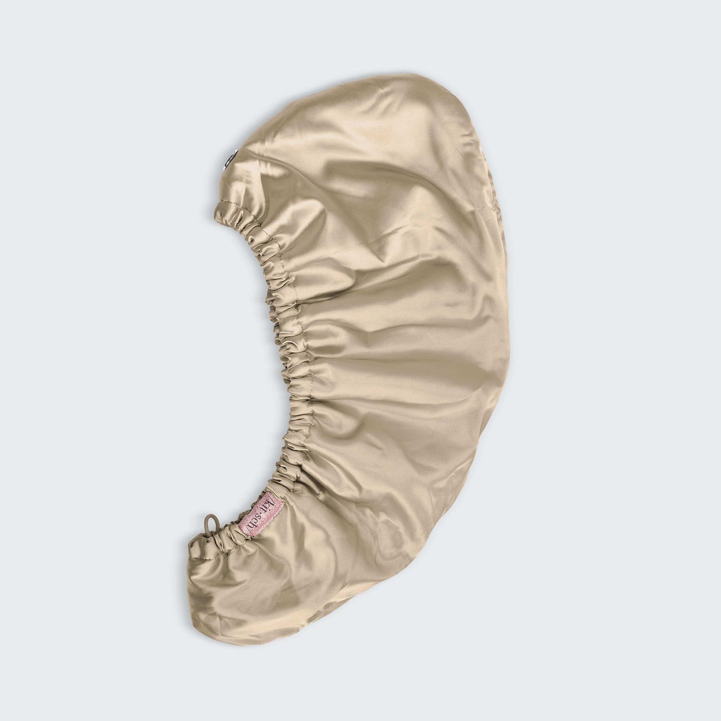 KITSCH Satin-Wrapped Hair Towel - Champagne