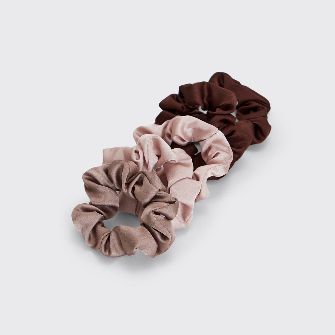 KITSCH Satin Sleep Scrunchies 5pk - Cameo