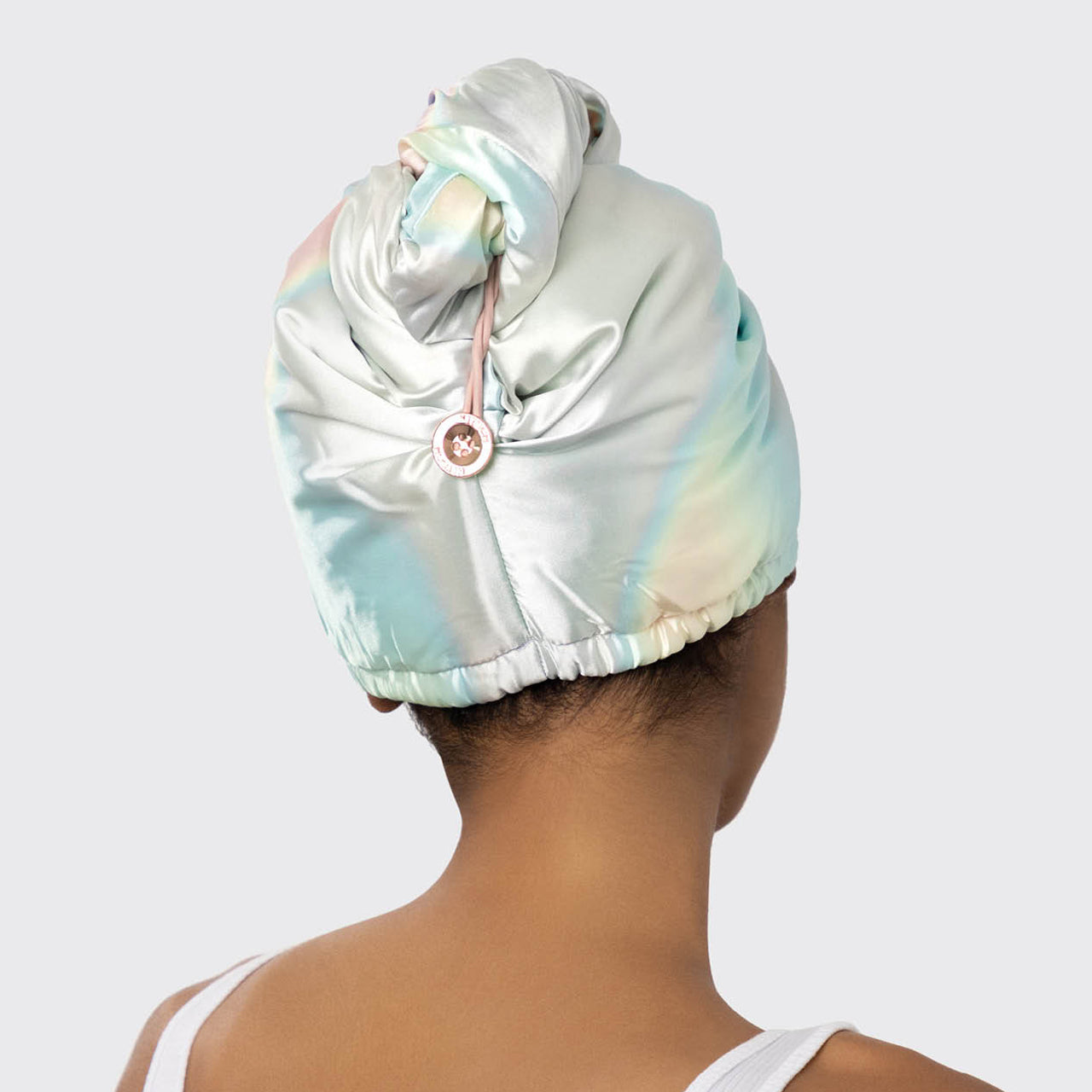 KITSCH Satin-Wrapped Hair Towel - Aura - MANEPRINT
