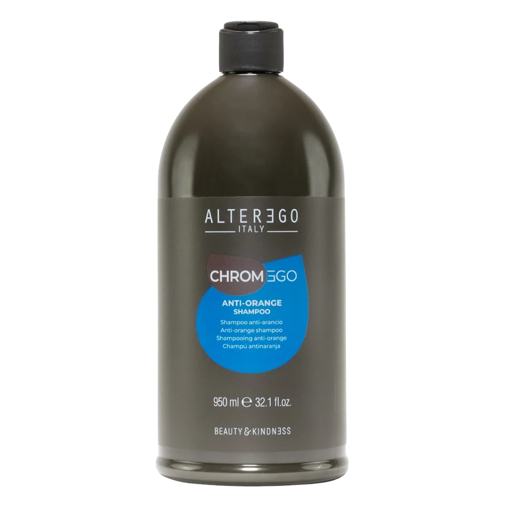 Alter Ego ChromEgo Anti‑Orange Shampoo – Tone & Brighten Brown Hair at MANEPRINT Liter
