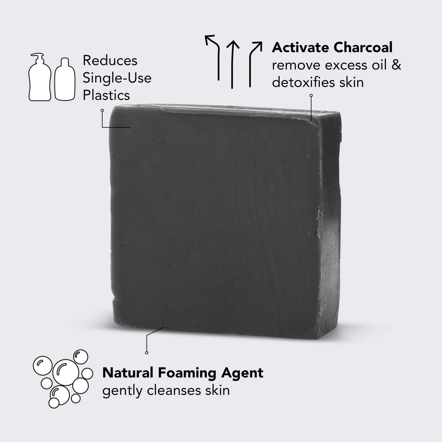KITSCH Charcoal Detoxifying Body Wash Bar