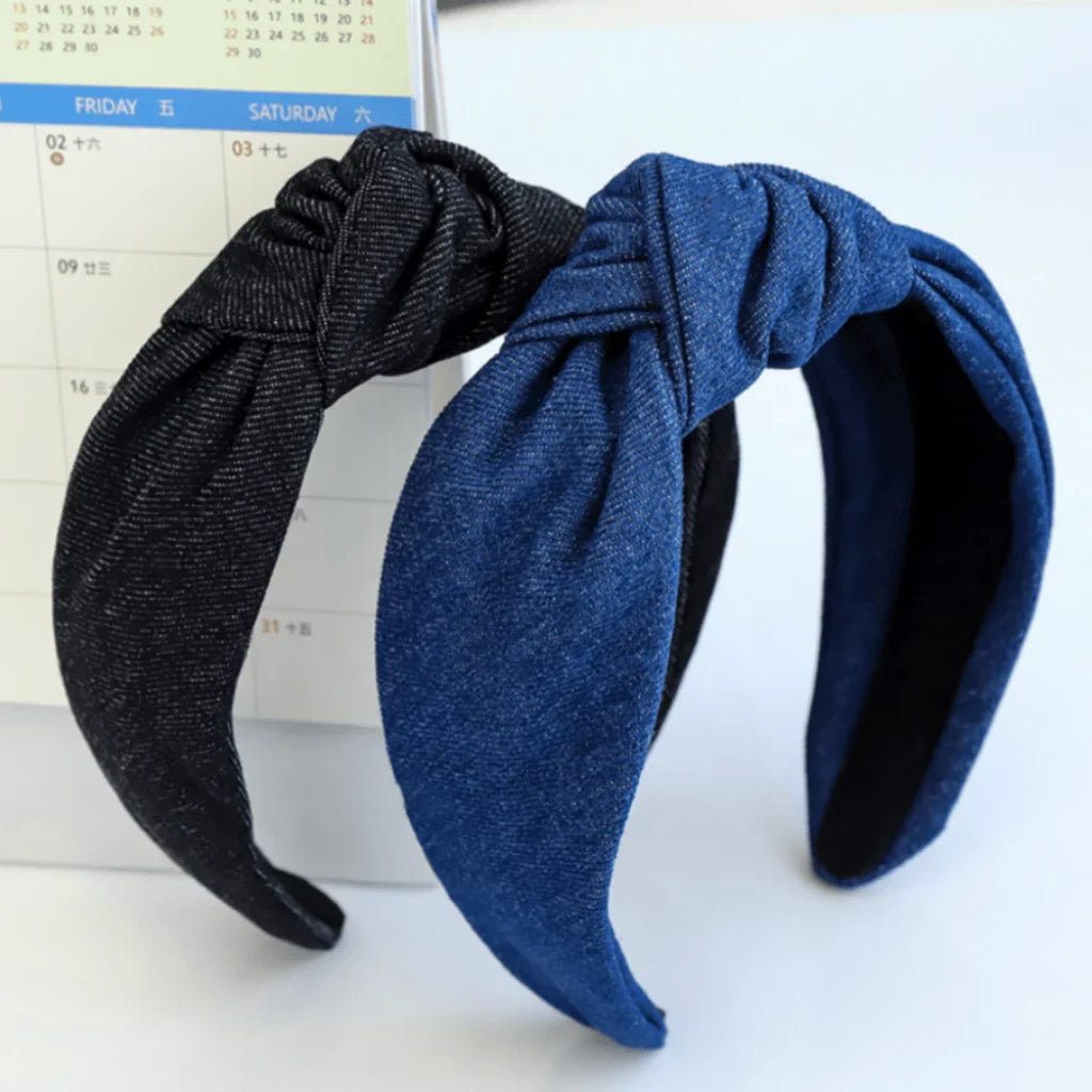 Denim Knot Headband - North Authentic