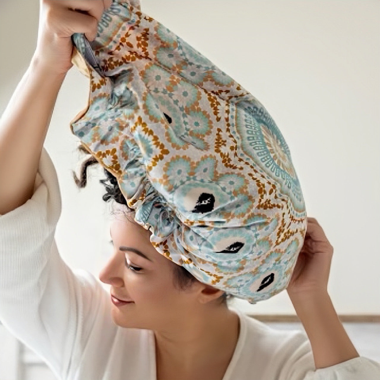 Bounce Curl Reversible Satin Hair Bonnet - MANEPRINT