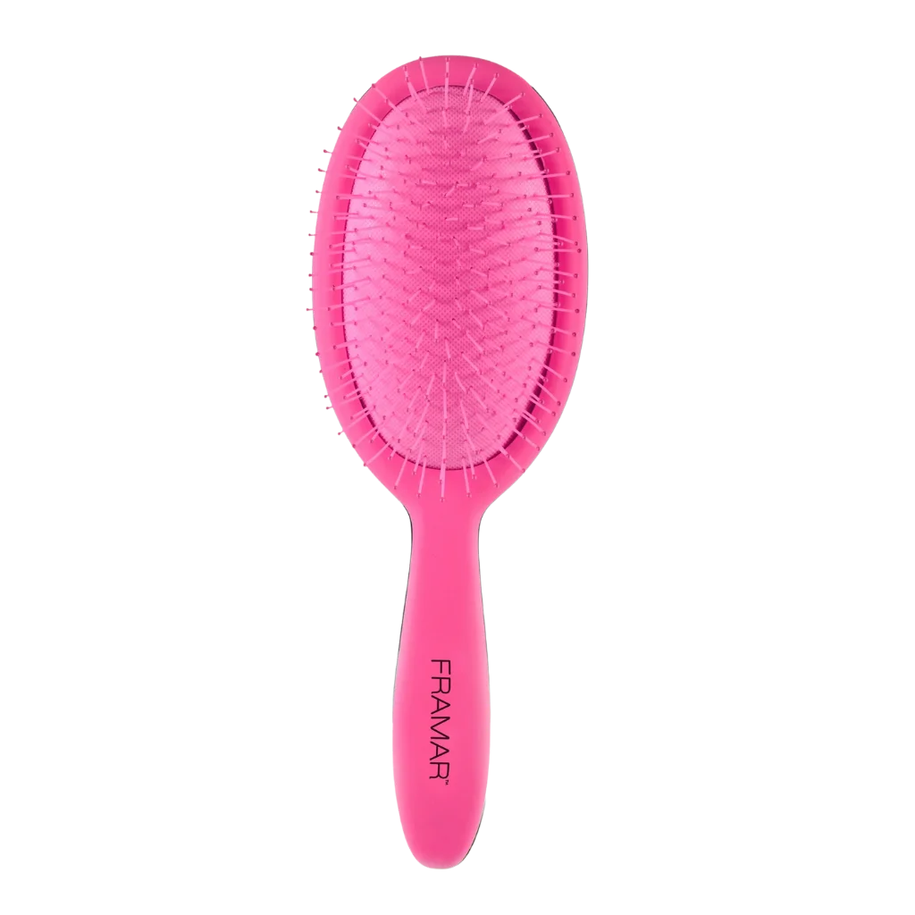 Framar Detangling Brush at MANEPRINT – a lightweight, ergonomic brush with flexible bristles designed to gently detangle wet or dry hair without pulling or damage. (2)