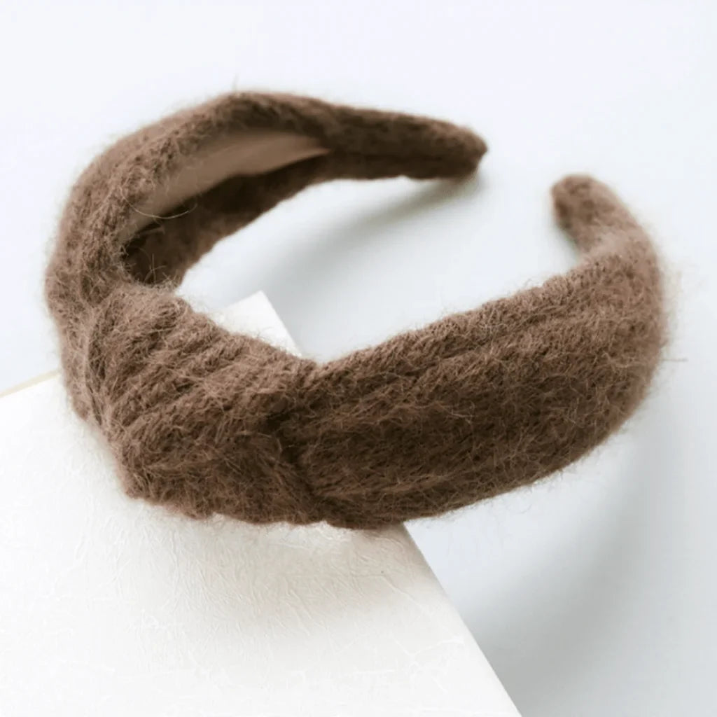 Knitted Wool Knot Headband - MANEPRINT