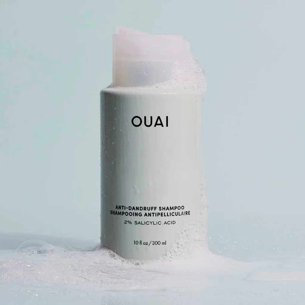 OUAI Anti-Dandruff Shampoo at MANEPRINT β a gentle cleanser that soothes the scalp, reduces flakes, and leaves hair refreshed. (2)
