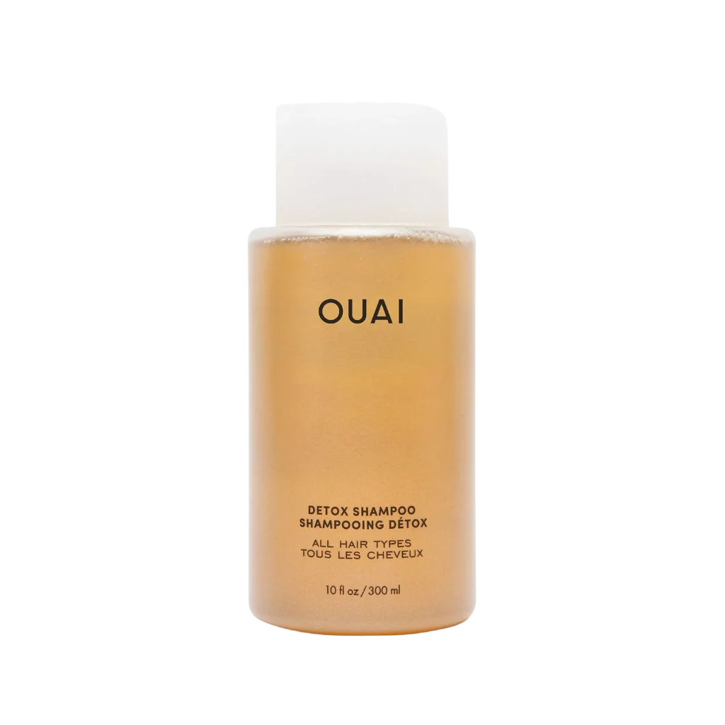 OUAI Detox Shampoo at MANEPRINT โ a clarifying shampoo that deeply cleanses product buildup, excess oil, and hard water residue for refreshed, balanced hair.