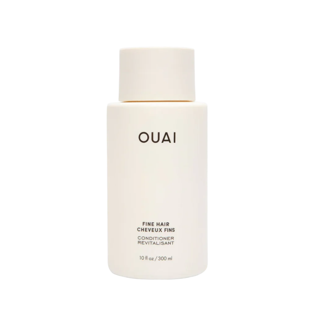 OUAI Fine Conditioner at MANEPRINT – a lightweight, nourishing conditioner that hydrates, strengthens, and adds volume to fine hair without weighing it down.