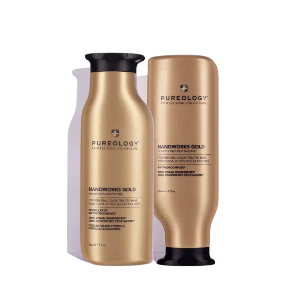 Pureology Nanoworks Gold Shampoo & Conditioner Set - MANEPRINT