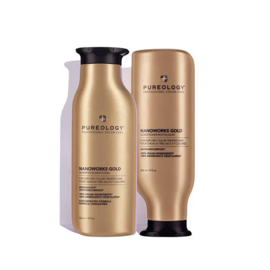 Pureology Nanoworks Gold Shampoo & Conditioner Set - MANEPRINT