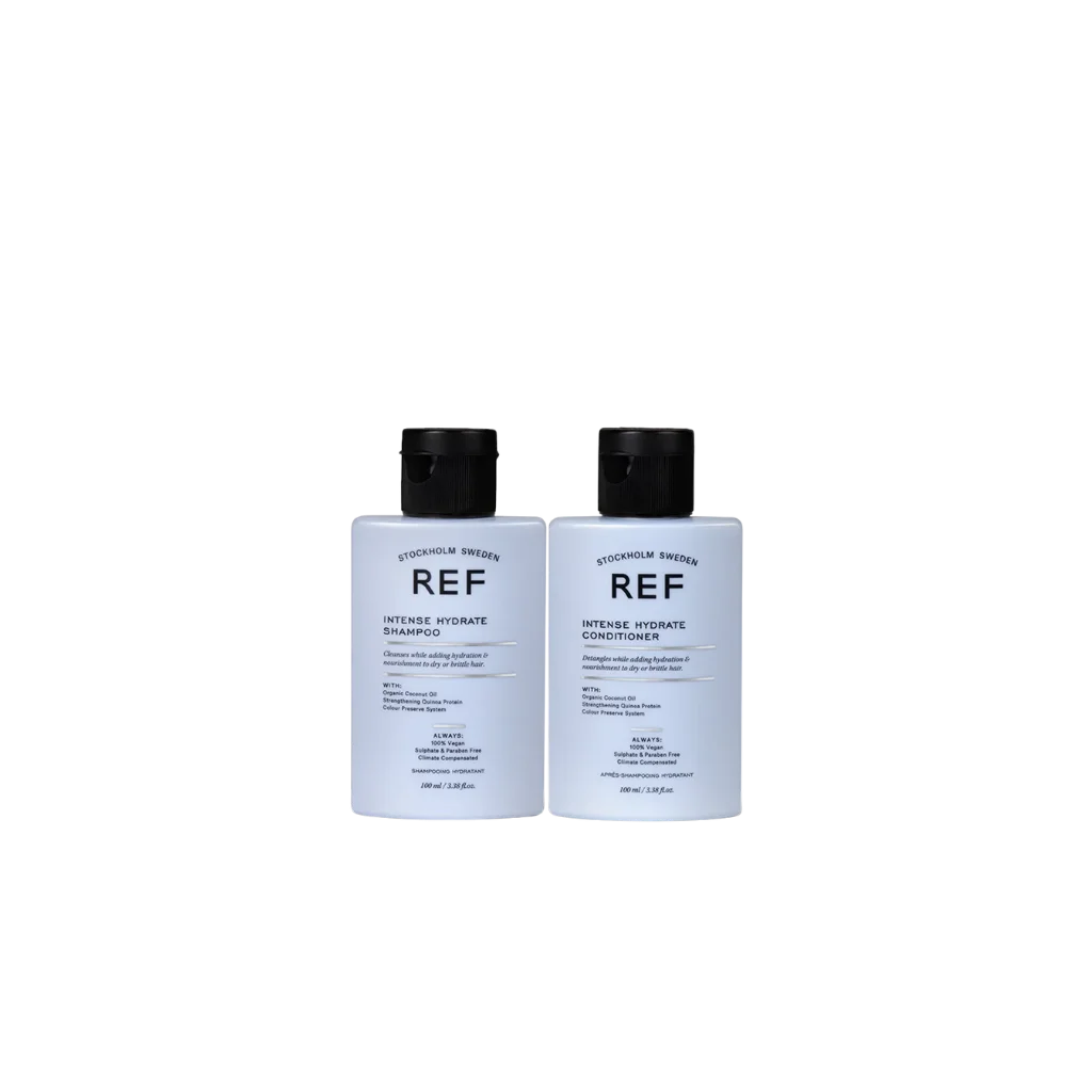 REF Intense Hydrate Shampoo & Conditioner Set at MANEPRINT – a moisturizing duo that gently cleanses, nourishes, and restores softness and shine to dry hair. (3)