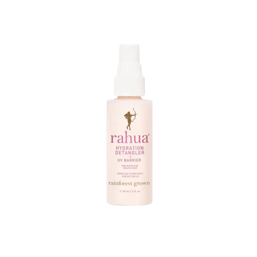 Get frizz-free, perfectly brushable hair with Rahua's Hydration Detangler + UV Barrier Travel at MANEPRINT