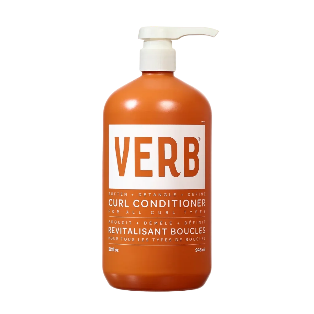 Verb Curl Conditioner at MANEPRINT – a hydrating conditioner that defines curls, reduces frizz, and adds softness and bounce for healthy, manageable hair. Liter