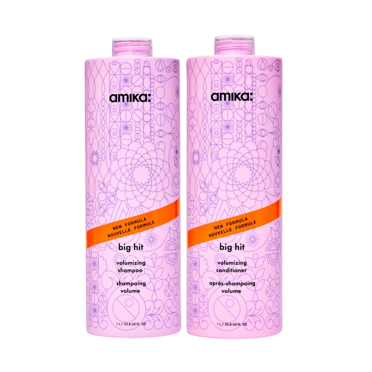 Amika Big Hit Volumizing Shampoo & Conditioner Set - MANEPRINT