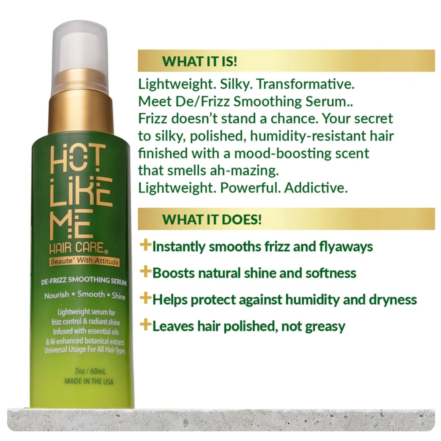 Hot Like Me De-Frizz Smoothing Serum