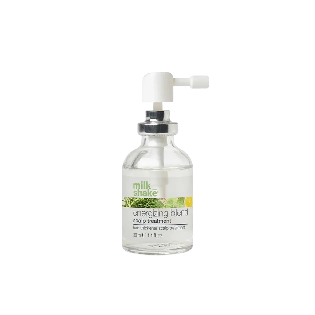 milk_shake Energizing Blend Scalp Treatment at MANEPRINT – a revitalizing leave-in treatment that stimulates the scalp, strengthens hair, and helps reduce thinning.