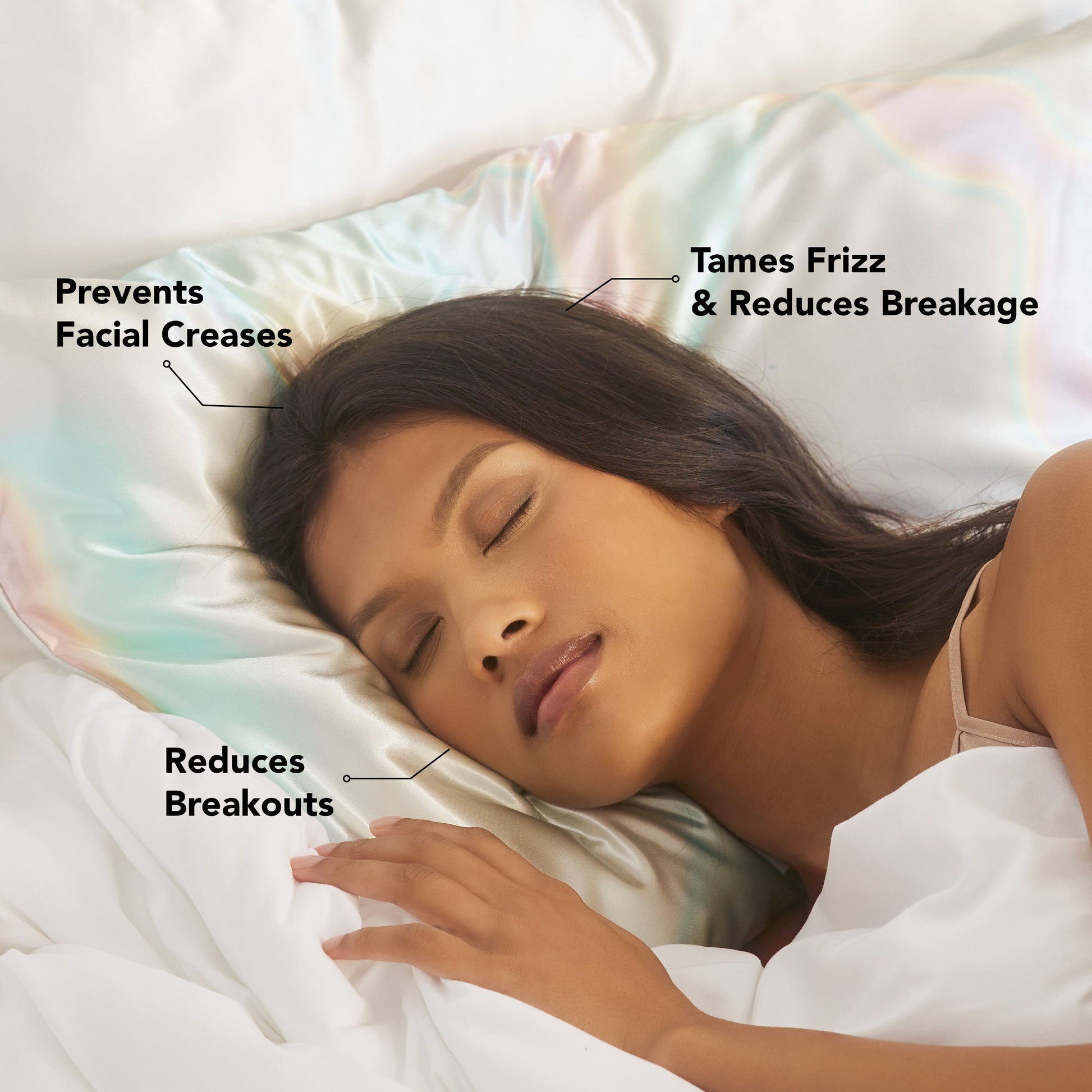 Satin Pillowcase - Aura - MANEPRINT