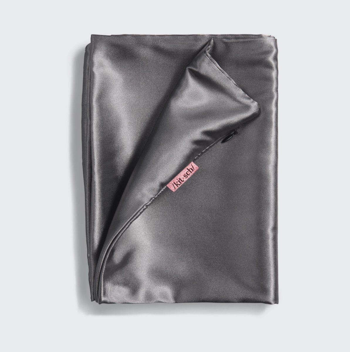 KITSCH Satin Pillowcase - Charcoal Grey
