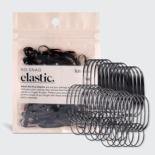 KITSCH No-Snag Elastic 100pc (Black)