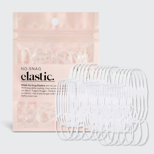 KITSCH No-Snag Elastic 100pc (Clear) - MANEPRINT