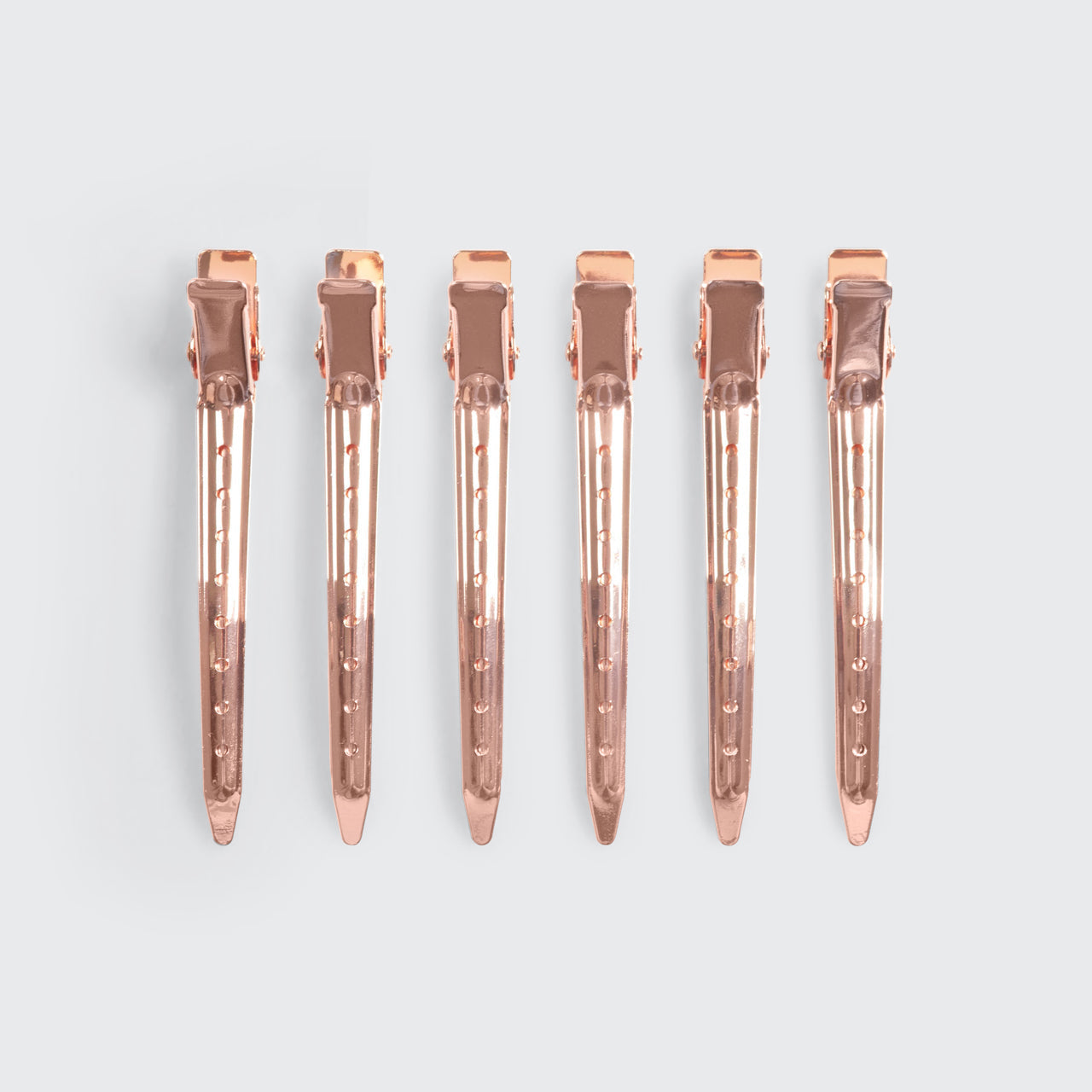 KITSCH Styling Hair Clips 6pc (Rose Gold)