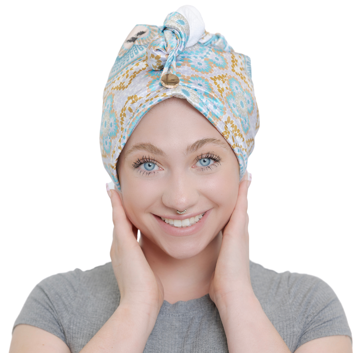 Bounce Curl Satin Microfiber Turban