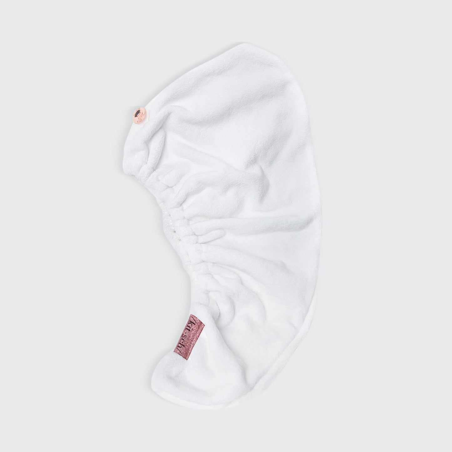 White Microfiber Hair Towel