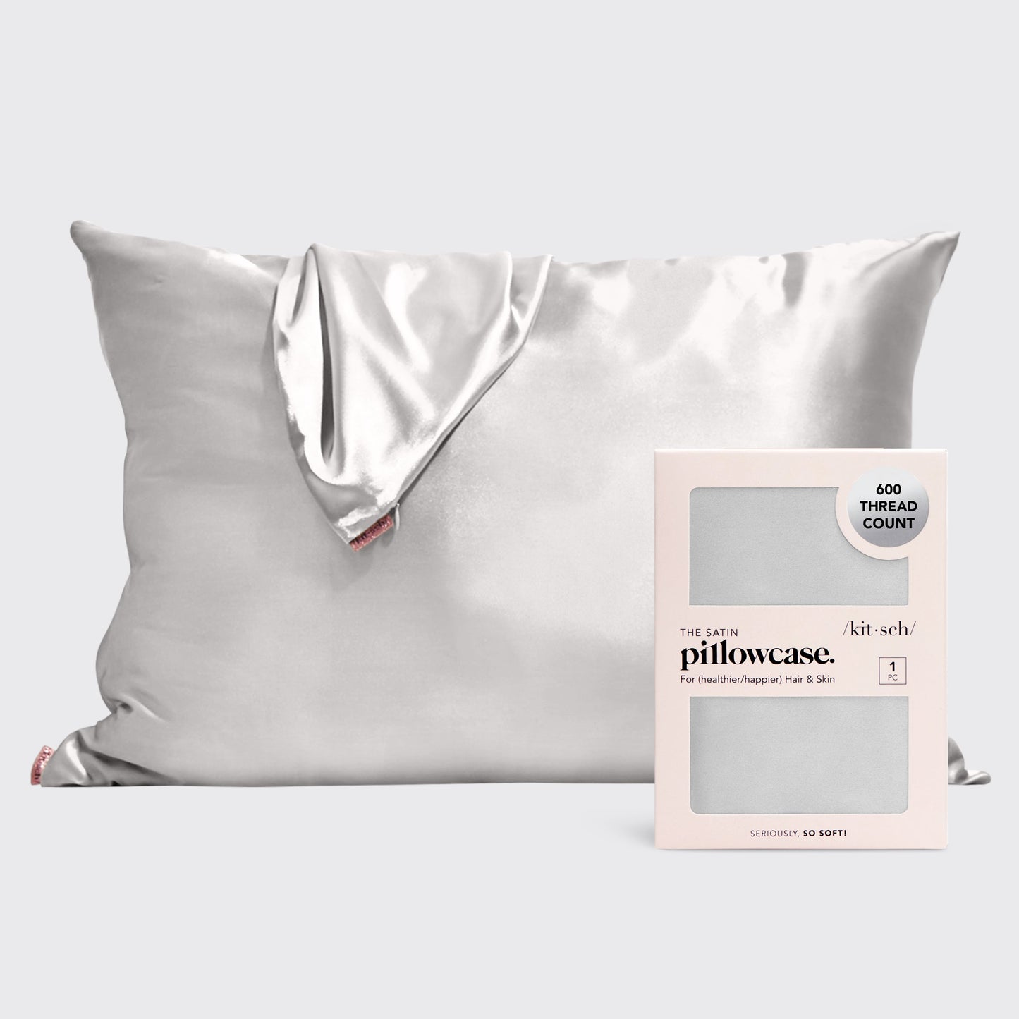 KITSCH Satin Pillowcase - Silver