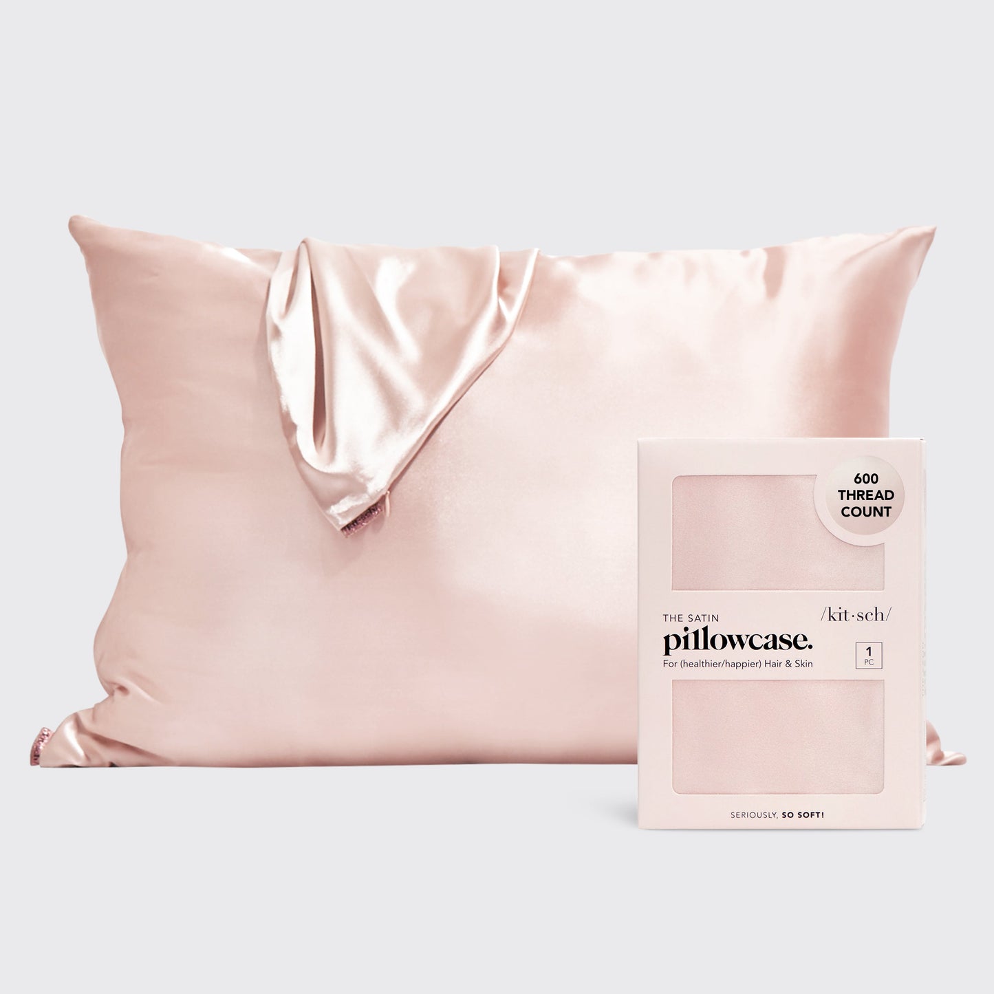 KITSCH Satin Pillowcase - Blush