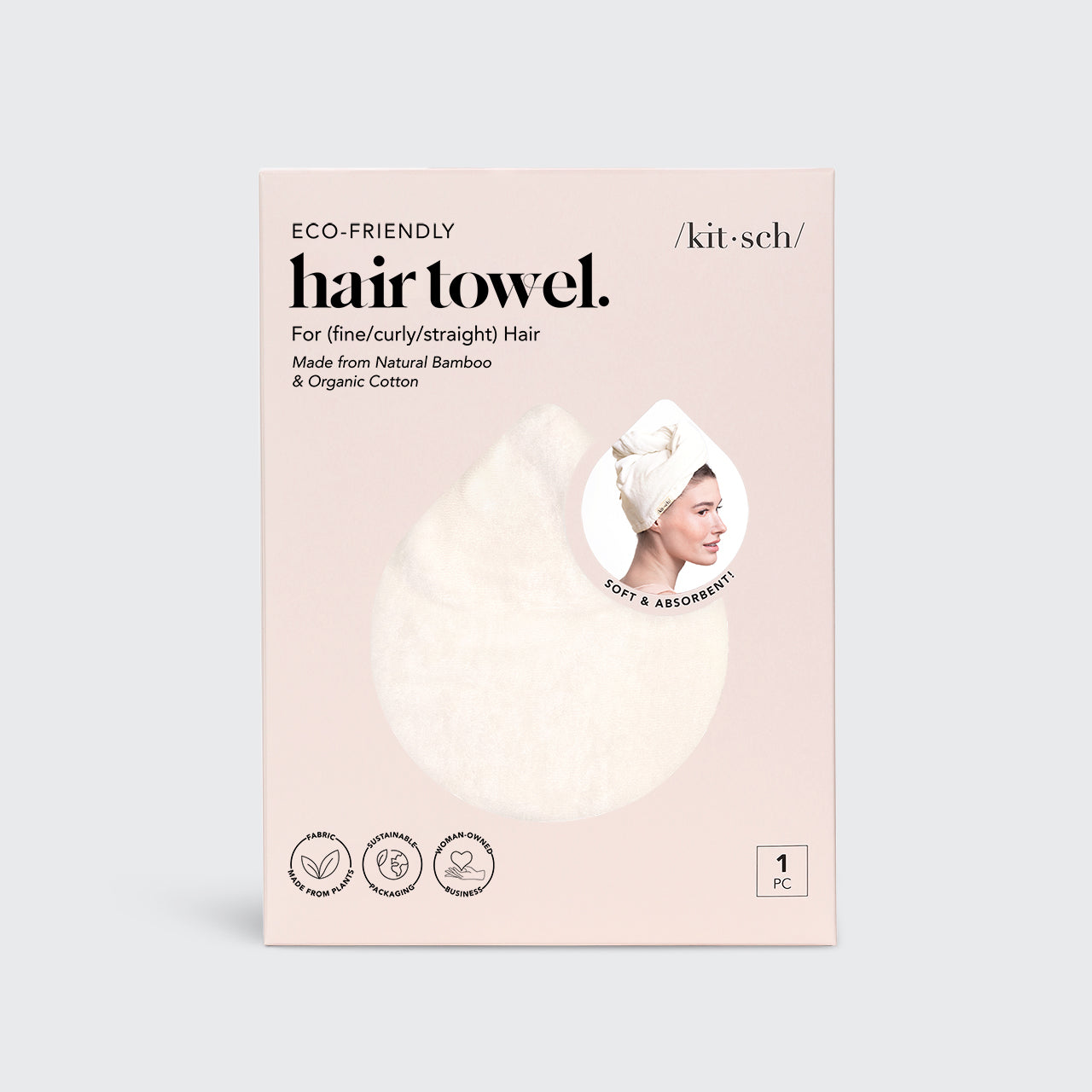 KITSCH Eco-Friendly Hair Towel