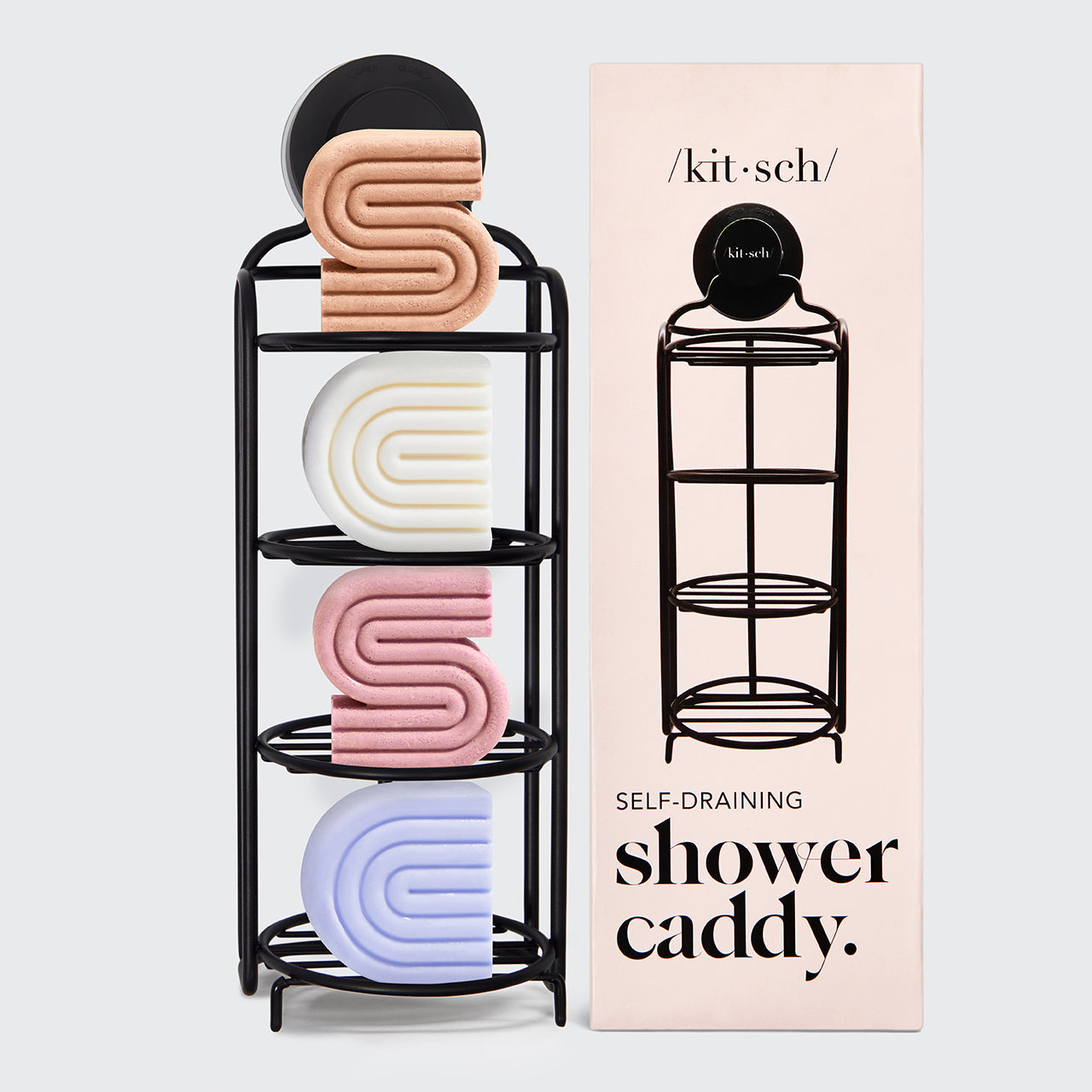 KITSCH Self-Draining Shower Caddy