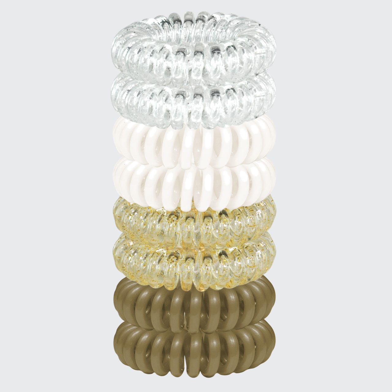 Spiral Hair Ties 8 Pc - Blonde