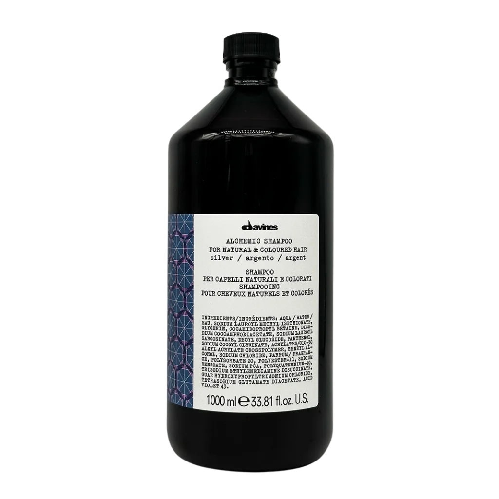 Davines ALCHEMIC Shampoo Silver - Shampoo for Silver-Toned Hair - Color-enhancing purple shampoo for platinum and cool blonde tones. Alchemic Shampoo Silver intensifies and illuminates these natural or colored blonde shades. (2)