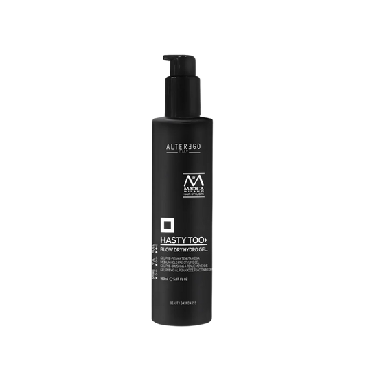 Alter Ego Blow Dry Hydro Gel at MANEPRINT – a lightweight styling gel that protects against heat, adds hydration, and leaves hair smooth and manageable during blowouts.