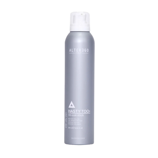 Alter Ego Hasty Too Vo Luxurious Hair Spray at MANEPRINT – a strong-hold hairspray that provides long-lasting style control, volume, and shine without stiffness.